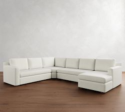 Shasta Square Arm 4-Piece Wedge Sectional (133")