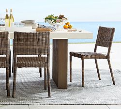Torrey Wicker Stackable Outdoor Dining Chair