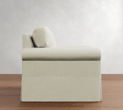 York Roll Arm Slipcovered Chair