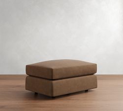 Carmel Leather Sectional Ottoman
