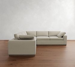 Dream Wood Base 3-Piece L-Shaped Sectional (120")