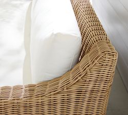 Huntington Wicker Slope Arm Outdoor Sofa (84")