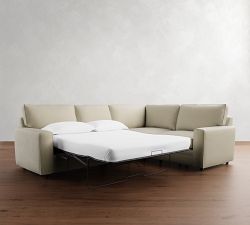 Pearce Square Arm 3-Piece Wedge Sleeper Sectional (119")