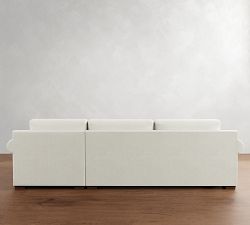 Shasta Roll Arm Chaise Sleeper Sectional (111")
