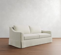 York Slope Arm Slipcovered Sleeper Sofa (72"&ndash;81")