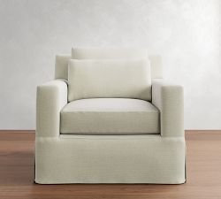 York Square Arm Deep Seat Slipcovered Chair