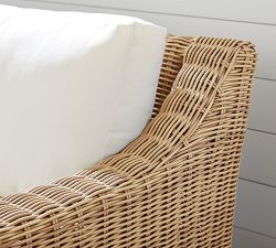 Huntington Wicker Slope Arm Outdoor Sofa (84")