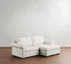 Shasta Roll Arm Reversible Chaise Sectional (84"&ndash;85")