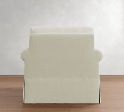 York Roll Arm Slipcovered Chair