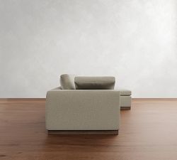 Dream Wood Base Chaise Sectional (120"&ndash;130")