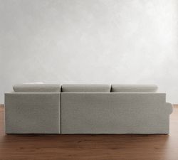Big Sur Roll Arm Slipcovered Return Bumper Sectional (114"&ndash;146")
