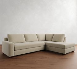 Big Sur Square Arm Return Bumper Sectional (114"&ndash;146")