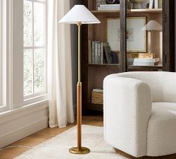 Chambers Leather Adjustable Floor Lamp (56")