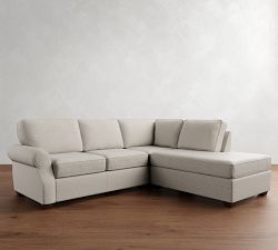 Fremont Roll Arm 3-Piece Bumper Sectional (96")