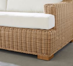 Huntington Wicker Slope Arm Outdoor Lounge Chair