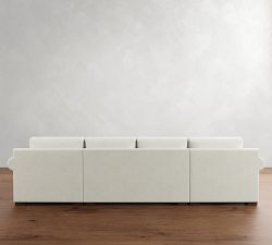 Shasta Roll Arm Double Chaise Sectional (149")