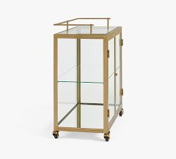 Vitrine Metal Bar Cart (32")