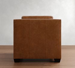 York Square Arm Leather Chair