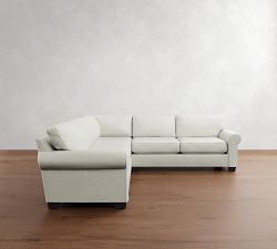 Buchanan Roll Arm 3-Piece L-Shaped Sectional (95")