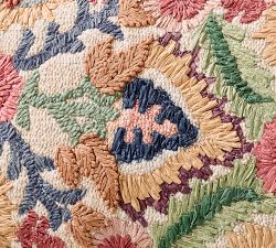 Eliana Embroidered Lumbar Pillow