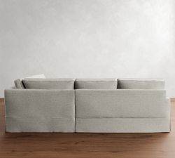 PB Comfort Square Arm Slipcovered 3-Piece Wedge Sectional (115")