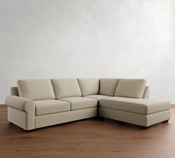 Big Sur Roll Arm 3-Piece Bumper Sectional (115")