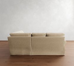 Buchanan Roll Arm Slipcovered 3-Piece L-Shaped Sectional (95")