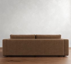 Carmel Wide Arm Leather Sofa (62"&ndash;122")