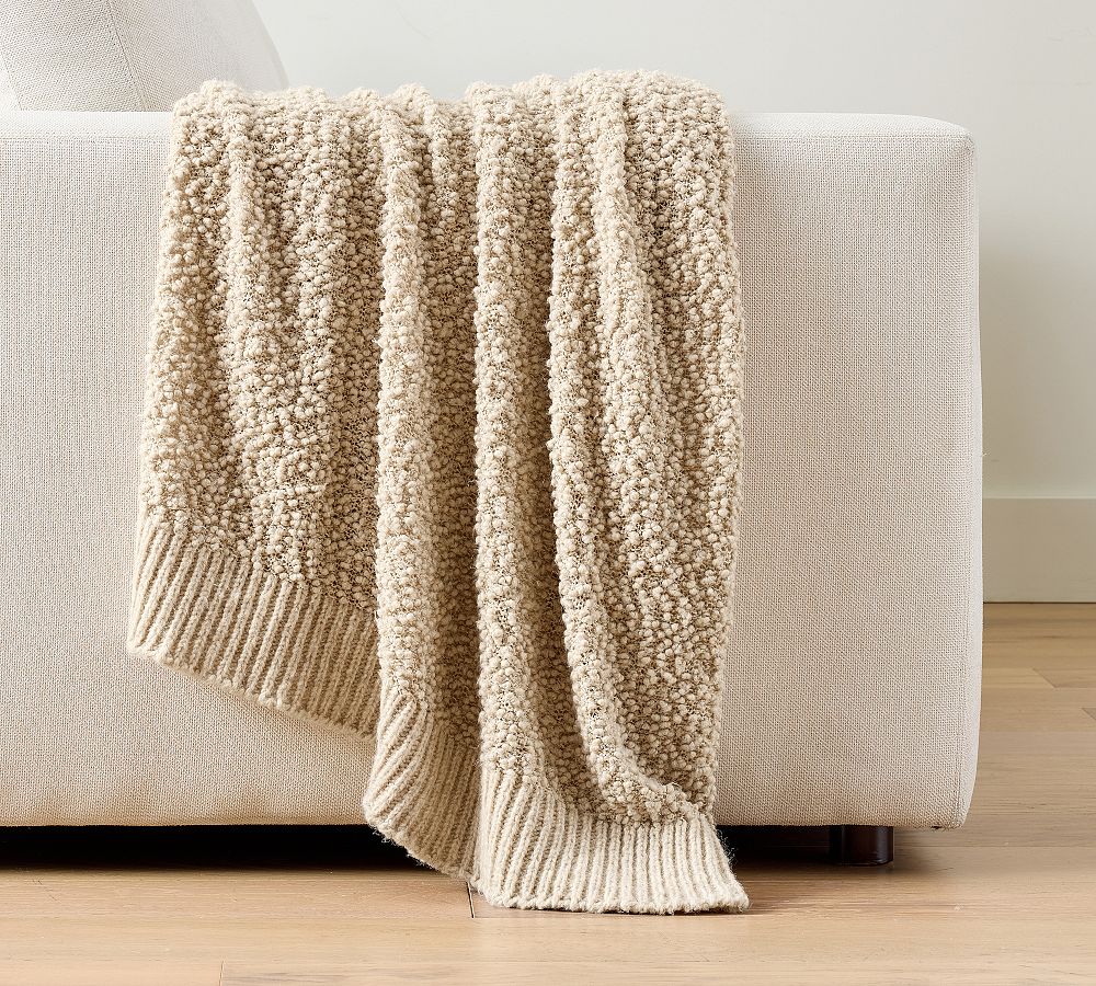 Juniper Bobble Knit Throw by Pottery Barn