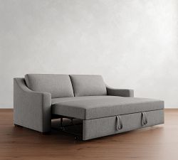 York Slope Arm Trundle Sleeper Sofa (87")