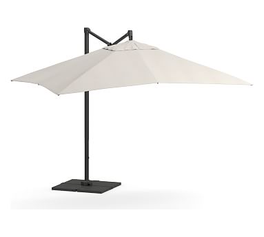 cream cantilever rectangular patio umbrella PatioKingdom Umbrella, Outdoor for Pool & Garden 6.5*10FT / Indigo Blue Designed for ultimate convenience and durability 10 ft Offset Cantilever Patio
