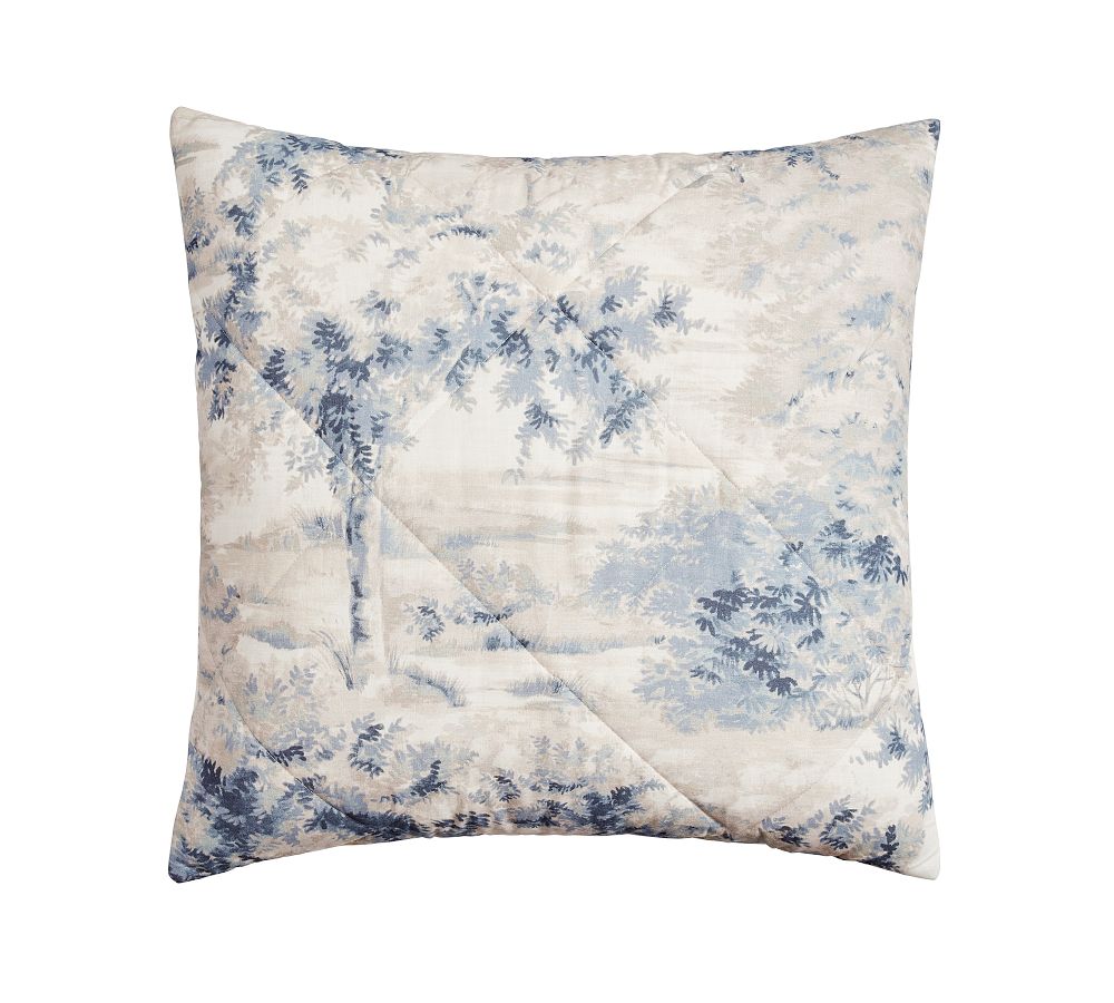 Jardin Toile Comforter - Blue, Euro