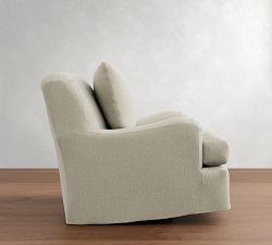 Carlisle Slipcovered Swivel Chair