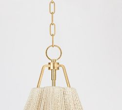 Kylie Abaca Rope Pendant (18"-27.5")