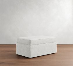 Cameron Slipcovered Ottoman and a Half
