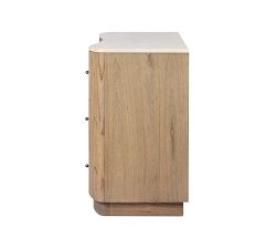 Chandon 6-Drawer Marble Dresser (65")