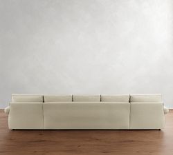 Pearce Roll Arm Double Chaise Sectional (136"&ndash;186")
