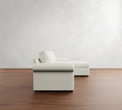 Shasta Roll Arm Chaise Sleeper Sectional (111")