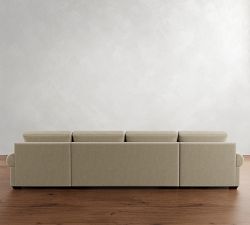 Big Sur Roll Arm Double Chaise Sectional (145"&ndash;198")