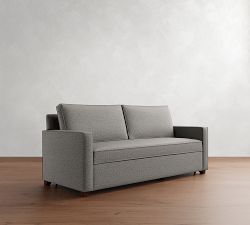 Cameron Square Arm Trundle Sleeper Sofa (87")