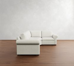 Shasta Roll Arm 3-Piece Wedge Sectional (105"&ndash;110")