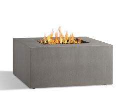Arbor Concrete 40" Square Propane Fire Pit Table