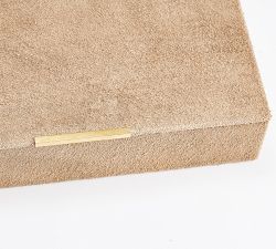 Avalon Large Suede Jewelry Box