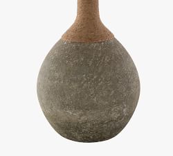 Caldonia Hand-Blown Glass &amp; Woven Table Lamp (32")