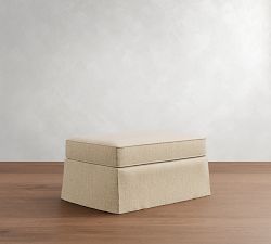 Buchanan Roll Arm Slipcovered Ottoman and a Half