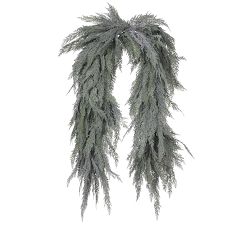 Faux Frosted Mantel Swag