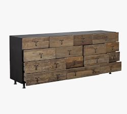 Kramer 15-Drawer Reclaimed Wood Dresser