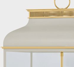 Tommy Metal Square Indoor/Outdoor Lantern Pendant (19")