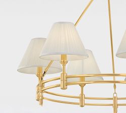 Jamey Two Tiered Shaded Round Chandelier (50")