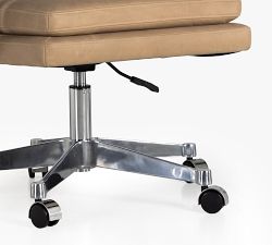 Jace Leather Swivel Desk Chair